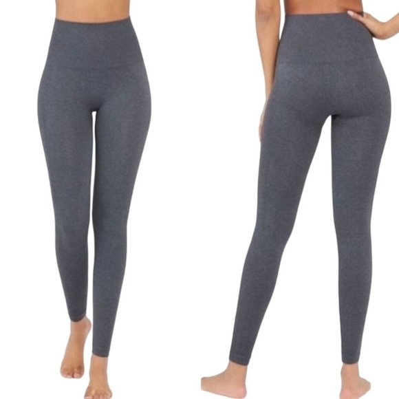 Spanx Look At Me Now Seamless Leggings Heather Gray Size XL - Picture 1 of 8